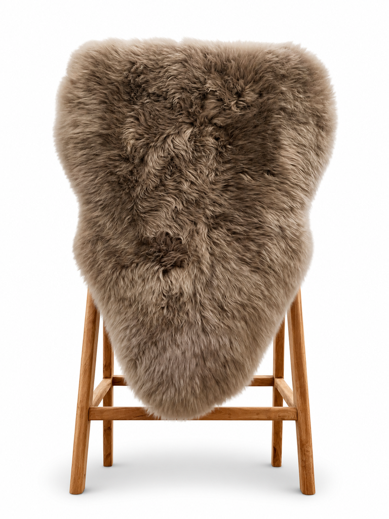 FOURRURE DE MOUTON TAUPE